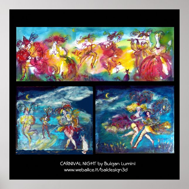 Poster CARNIVAL NIGHT / Venetian Masquerade,Dance Music (Devant)