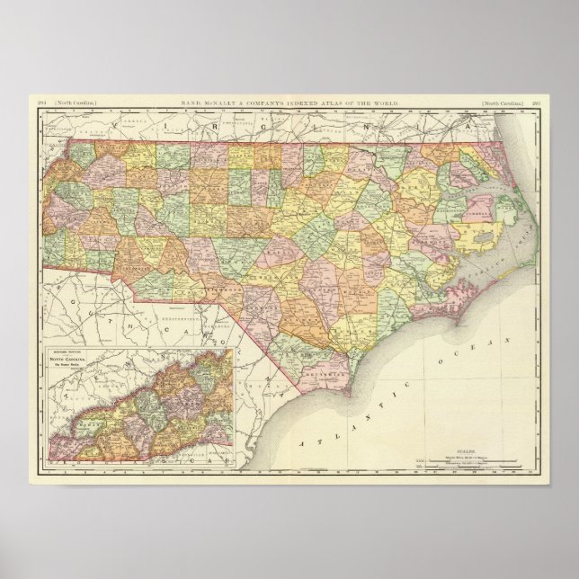 Poster Caroline du Nord (Devant)