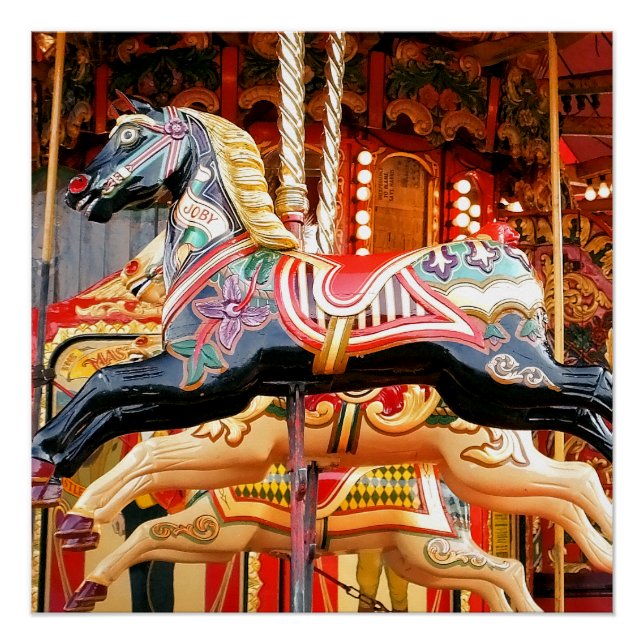 POSTER CAROUSEL HORSE (Devant)