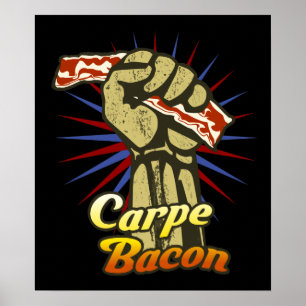 Poster Carpe Bacon 24,95 $ Mur d'art graphique