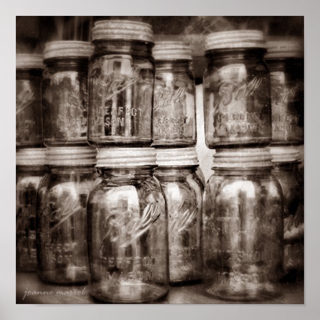 Poster Carré Canning Jars (Devant)