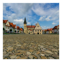 Carré de la vieille ville à Bardejov, Slovaquie