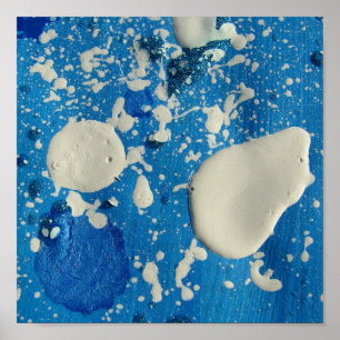 Poster Carré de peinture Abstraite