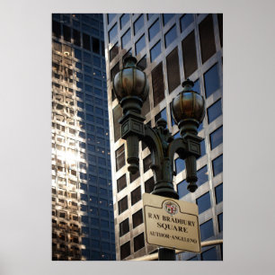 Poster Carré de Ray Bradbury, Los Angeles