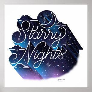 Poster Carré Starry Nights (24x24)