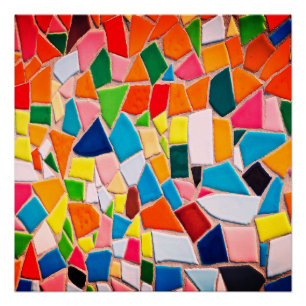 Poster Carreau de couleur