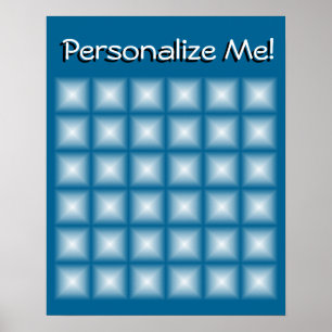 Poster Carreaux de gemme étincelants Choisissez votre cou