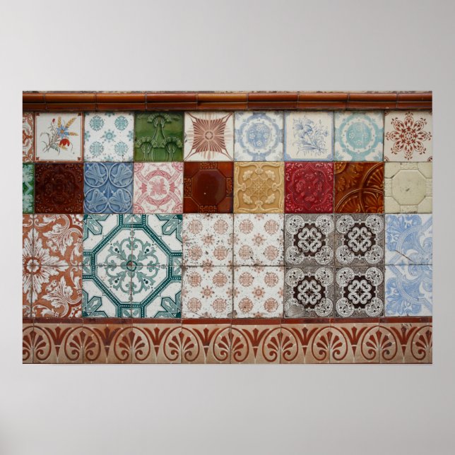 Poster Carreaux portugais (Devant)