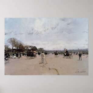 Poster Carriages sur les Champs Elysées