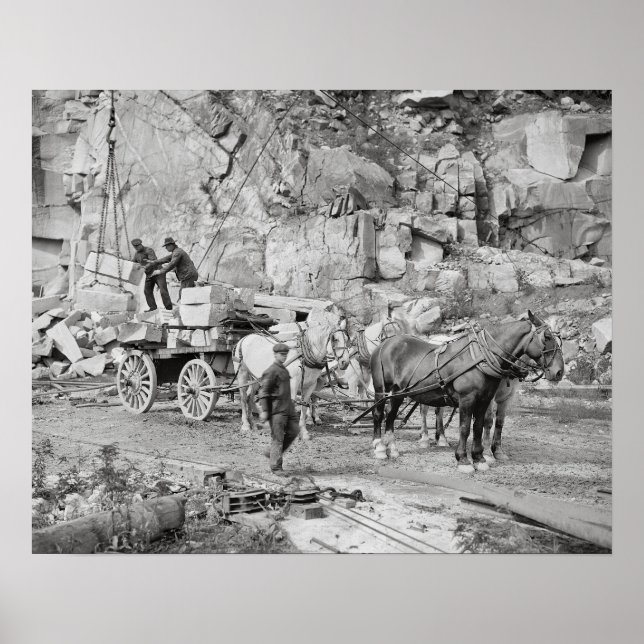 Poster Carrière de granit de Nouvelle-Angleterre, 1908. P (Devant)