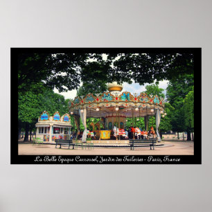 Poster Carrousel dans le Tuileries, Paris, France