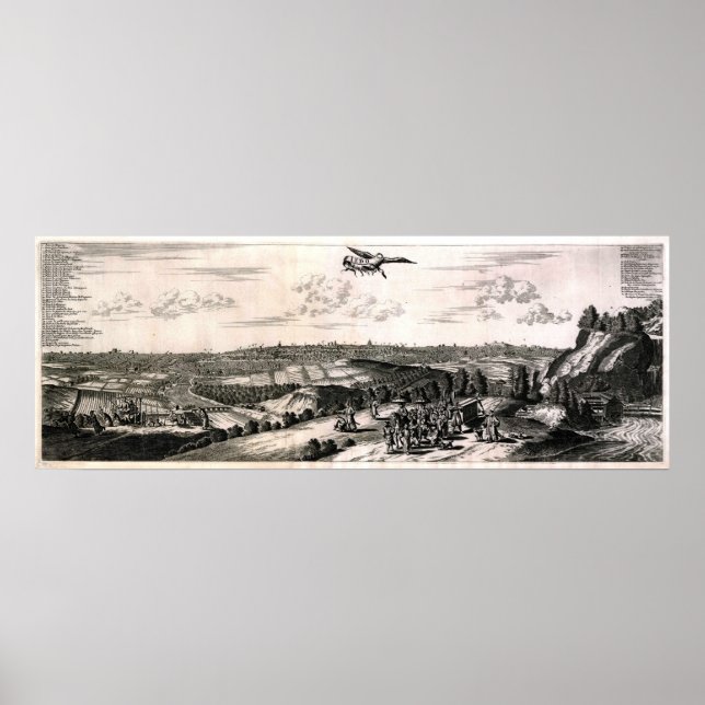 Poster Carte ancienne de Tokyo (Edo) (Devant)