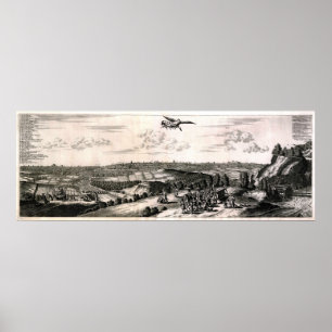 Poster Carte antique de Tokyo (Edo)