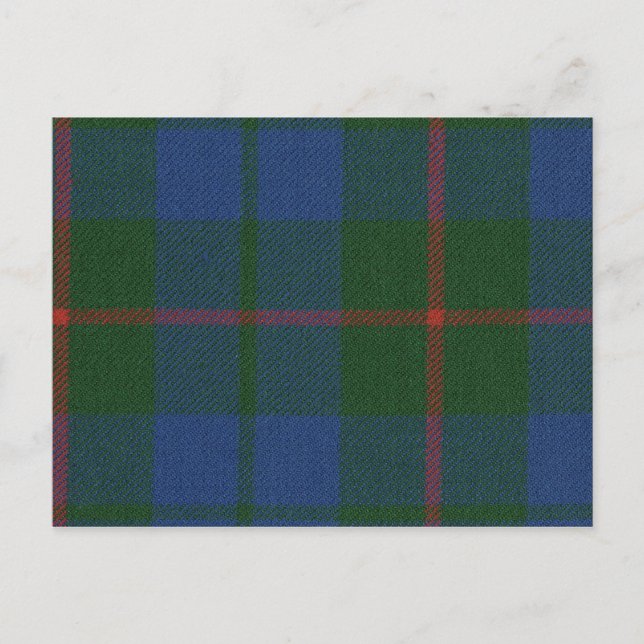 Poster Carte Barclay Chasse Tartan antique (Devant)