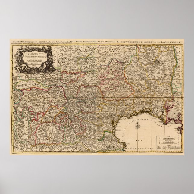 Poster Carte composite des colonies françaises (Devant)