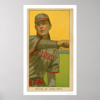 Poster Carte de baseball Vic Willis 1911