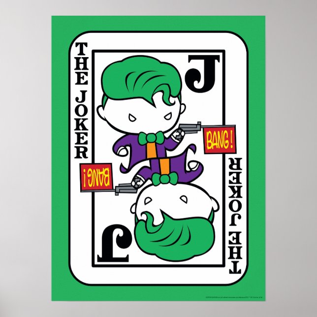 Poster Carte de jeu Chibi Joker (Devant)