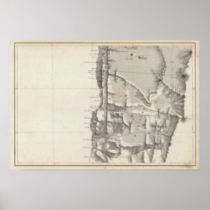 Poster Carte de la République du Chili 2