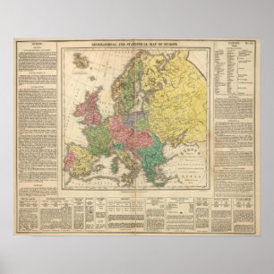 Poster Carte de l'Atlas religieux en Europe