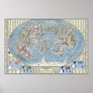 Poster Carte de l'Internet 2,0