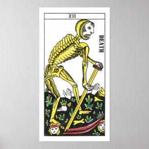 Poster Carte de tarot de la mort