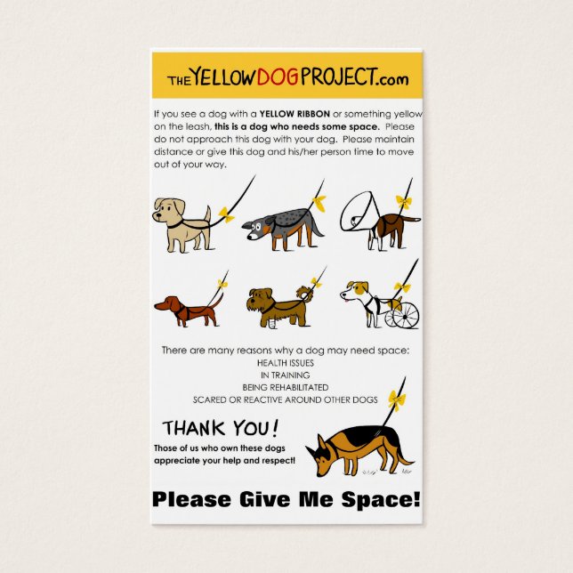 "Poster" carte de visite (Devant)