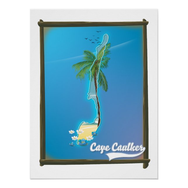 Poster carte de voyage de Cape Caulker (Devant)