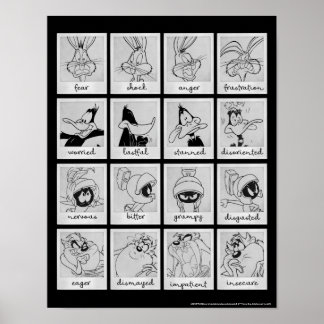 Poster Carte d'émotion de caractères LOONEY TUNES™