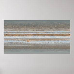 Poster Carte des couleurs de Jupiter