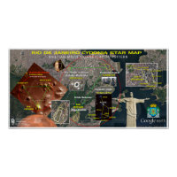 Carte des étoiles de Rio de Janeiro