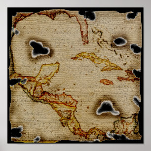 Poster Carte des trésors épiques #1