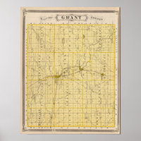 Carte du comté de Grant