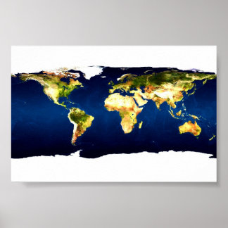 Poster Carte du monde