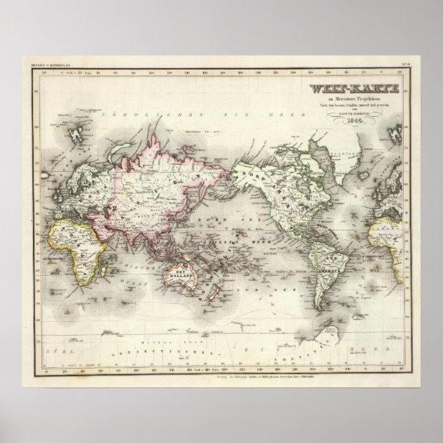 Poster Carte du monde (Devant)