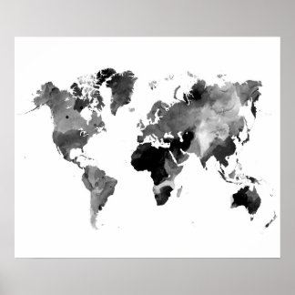 Poster Carte du monde Design 42