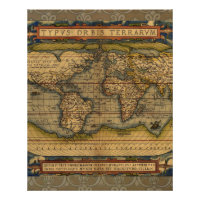 Carte du monde d'Ortelius 1570 : Cartographie anti