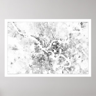 Poster Carte du recensement de Pittsburgh