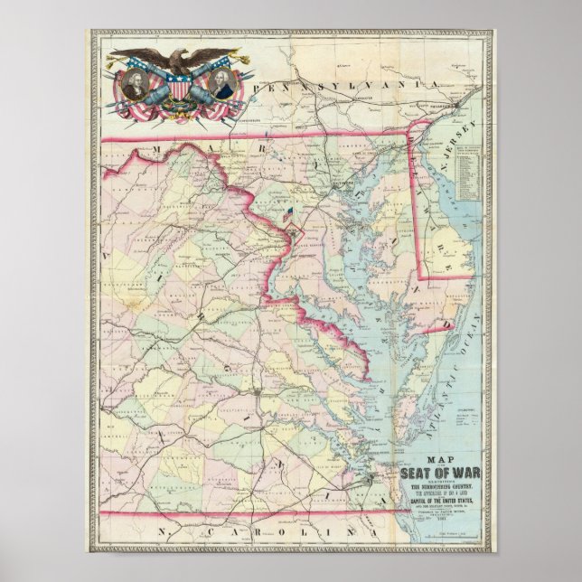 Poster Carte Du Siège De Guerre (Devant)