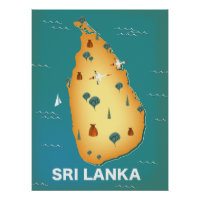 Carte du Sri Lanka