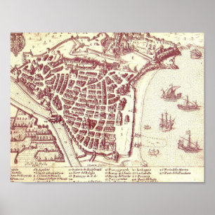 Poster Carte gentille de la France