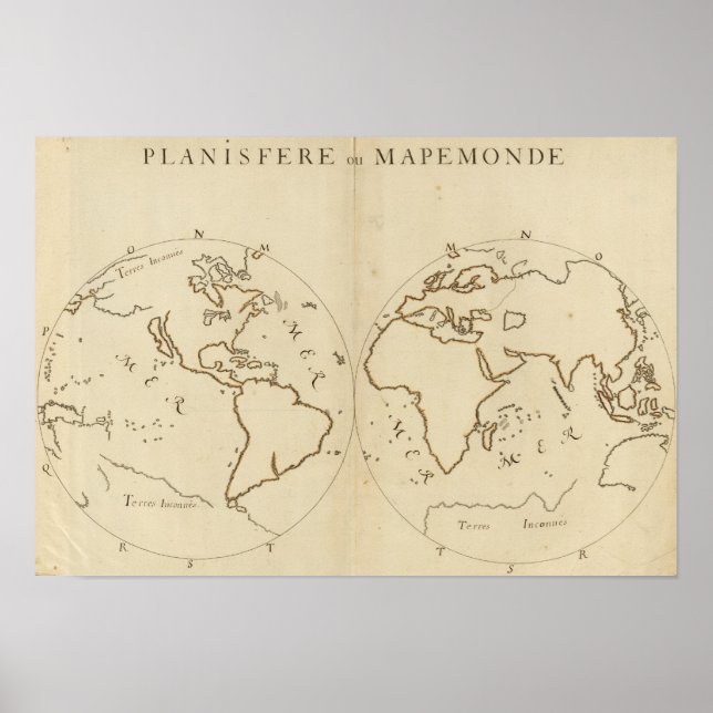 Poster Carte mondiale 2 (Devant)