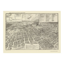 Carte panoramique Winchester, VA - 1926