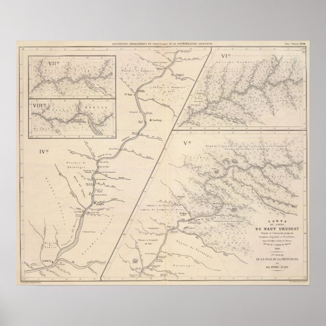 Poster Carte, pendant le Top Uruguay (Devant)
