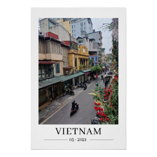 Poster Carte postale personnalisable de la vie de rue au