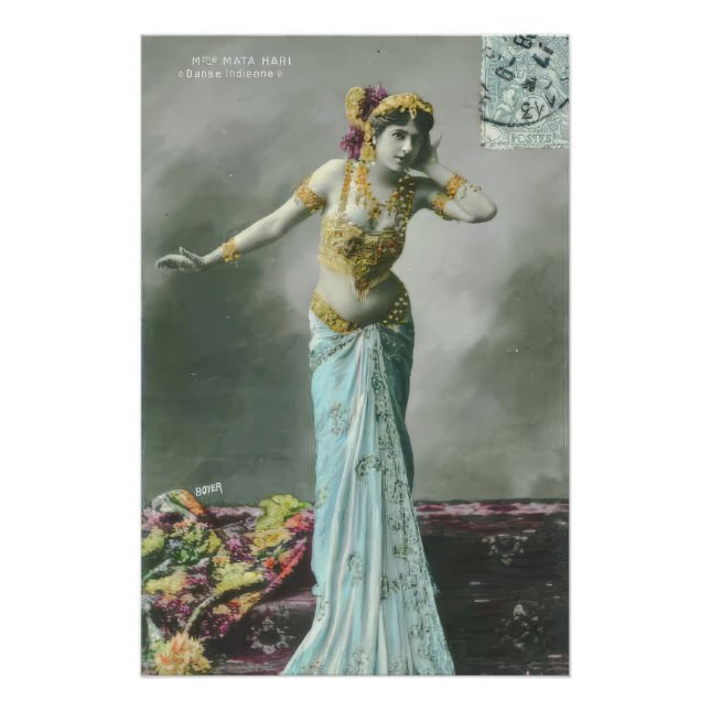 Poster Carte postale vintage Mata Hari (Devant)