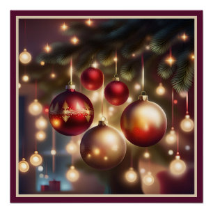 Poster Carte pour les fêtes