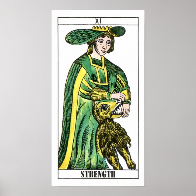 Poster Carte Tarot Force (Devant)