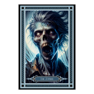 Poster Carte Tarot Zombie