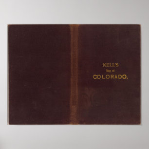Poster Carte topographique du Colorado de Nell 2
