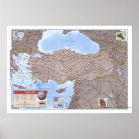 Carte Turquie et Moyen-Orient 2002